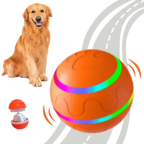 Chewer Tough Interactive Dog Toys Dog , Durable Motion Activated Automated Rolling Toys for Dogs and Cats, Small/Medium/Large Dogs, USB Rechargeable gravity ball